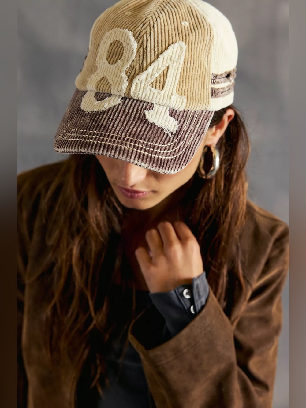 NWT! FP Free People Hollie Varsity Baseball Hat